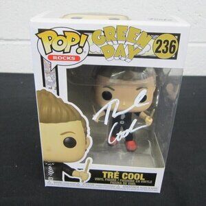 Tre Cool signed Funko Pop Rock! Green Day: Tre Cool #236 w/COA